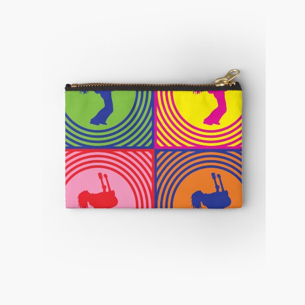 Item preview, Double Neck Guitar Player Pop Art designed and sold by retrorebirth.
