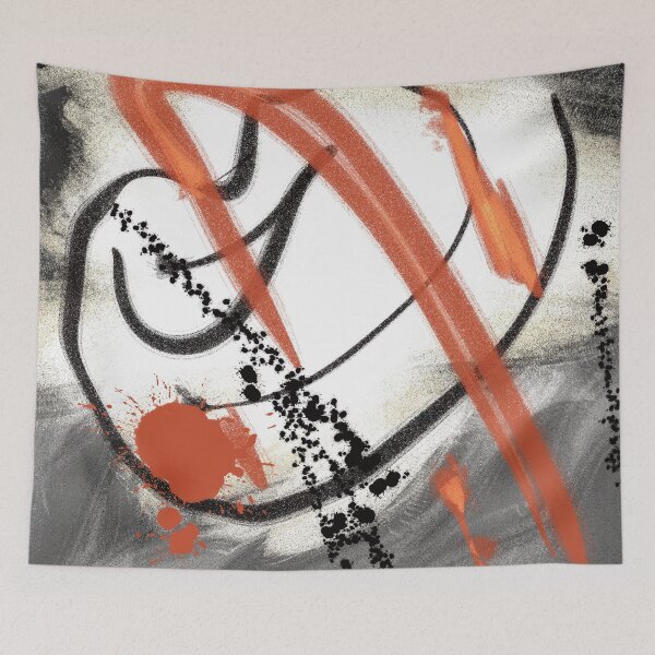 Item preview, Abstract in Black and Orange designed and sold by designs-by-ann.
