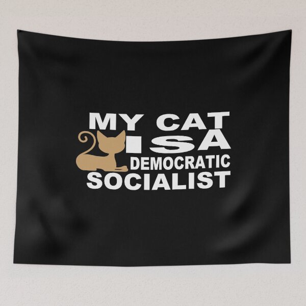 Item preview, My Cat Is A Democratic Socialist designed and sold by GridText.
