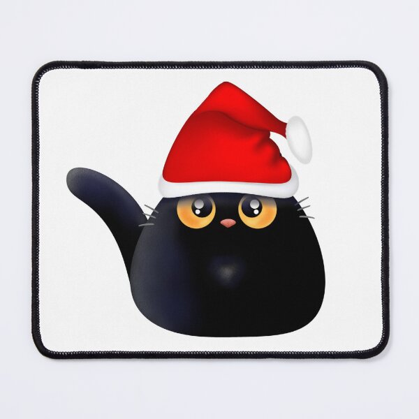 Item preview, Santa Cat designed and sold by BlackCatArtBB.