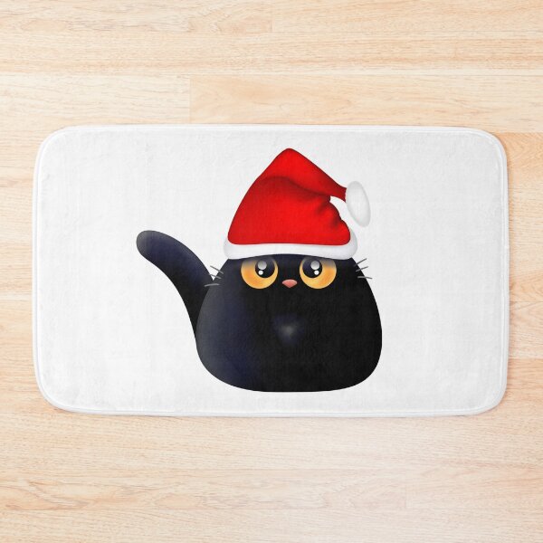 Item preview, Santa Cat designed and sold by BlackCatArtBB.