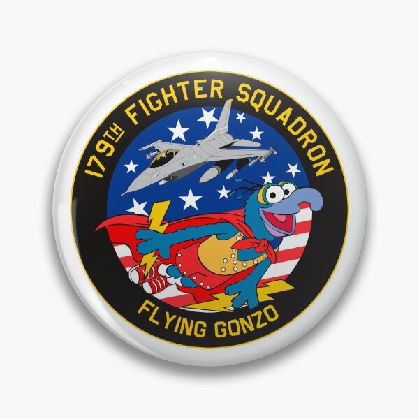 Item preview, USAF - 179th Fighter Squadron - Flying Gonzo - Personal patch Mk2 - Clean Style designed and sold by pzd501.