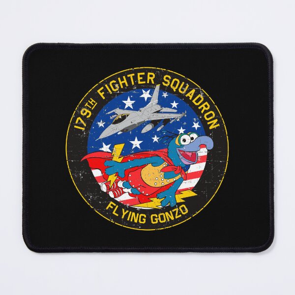 Item preview, USAF - 179th Fighter Squadron - Flying Gonzo - Personal patch Mk2 - Grunge Style designed and sold by pzd501.