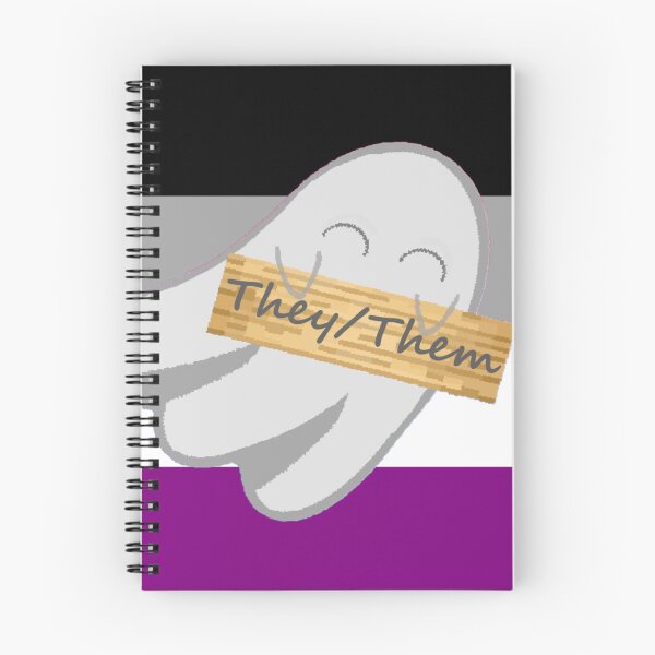 Item preview, They/Them Ace Pronoun Ghost designed and sold by Forest-Bird.