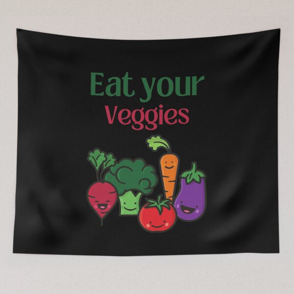 Item preview, Eat your Veggies, Veggies, Vegan, Vegetable, Gift For Vegetarian, Gift For Vegan, Farmer, Gift For Farmer designed and sold by Diferenty Shop  ⭐⭐⭐⭐⭐.