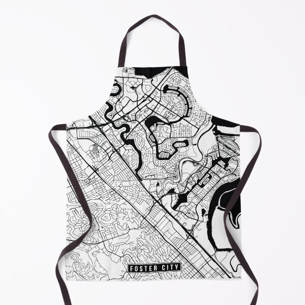Item preview, Foster City, California Street Map designed and sold by InkistPrints.