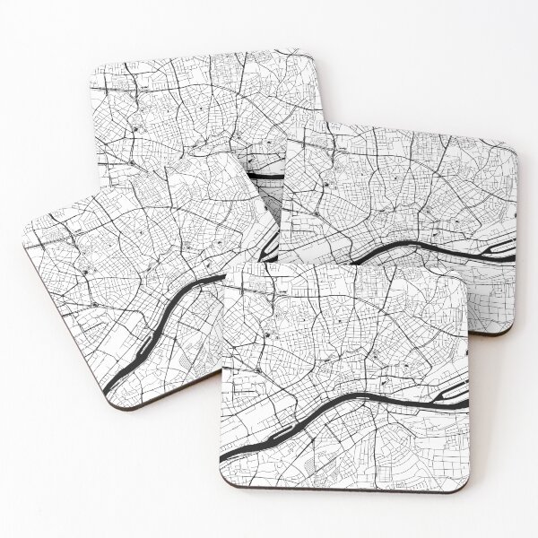 Item preview, Frankfurt, Germany Street Map designed and sold by InkistPrints.
