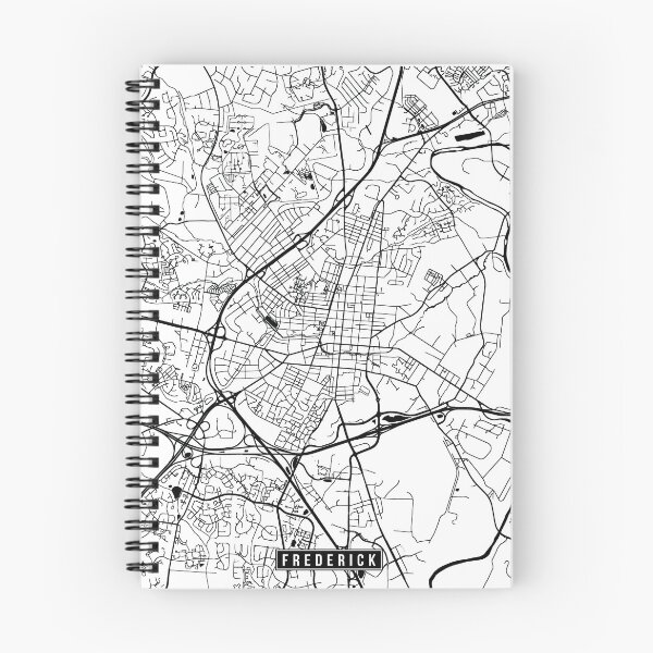 Item preview, Frederick, Maryland Street Map designed and sold by InkistPrints.