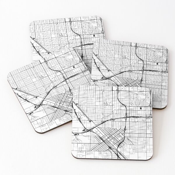 Item preview, Fresno, California Street Map designed and sold by InkistPrints.