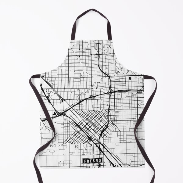 Item preview, Fresno, California Street Map designed and sold by InkistPrints.