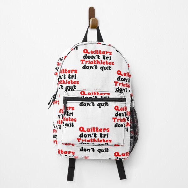 Item preview, Best Triathlon Quotes Quitters Don't Tri Triathletes Don't Quit Funny Saying designed and sold by Sonatablue.