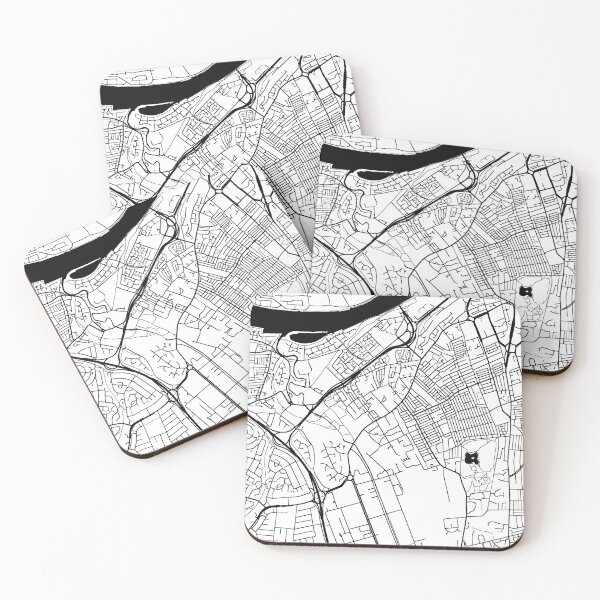 Item preview, Gateshead, England Street Map designed and sold by InkistPrints.