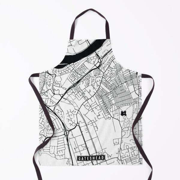 Item preview, Gateshead, England Street Map designed and sold by InkistPrints.