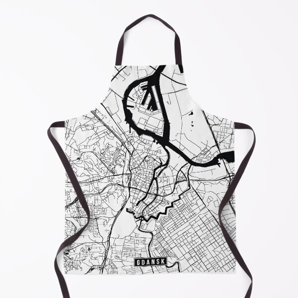 Item preview, Gdansk, Poland Street Map designed and sold by InkistPrints.
