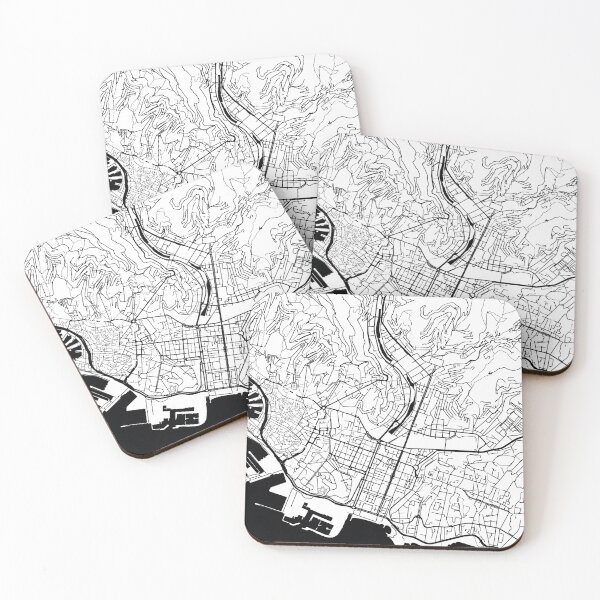 Item preview, Genoa, Italy Street Map designed and sold by InkistPrints.
