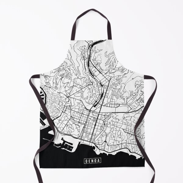 Item preview, Genoa, Italy Street Map designed and sold by InkistPrints.