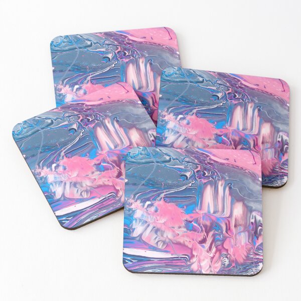 Item preview, Abstract Cool Color Paint Pour designed and sold by StudioRosebud.
