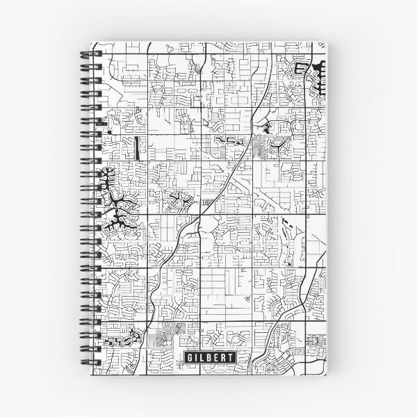 Item preview, Gilbert, Arizona Street Map designed and sold by InkistPrints.