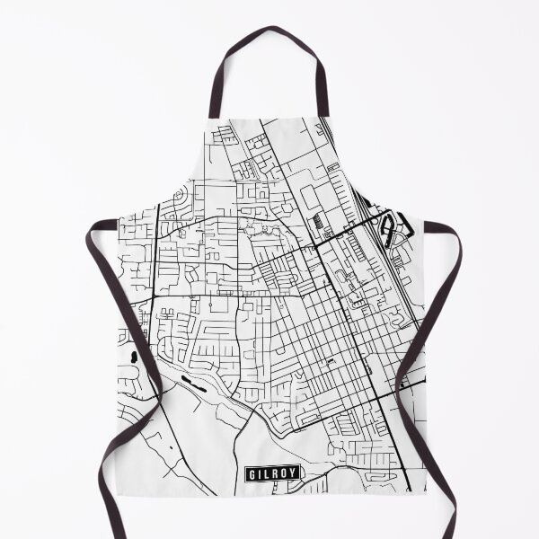 Item preview, Gilroy, California Street Map designed and sold by InkistPrints.