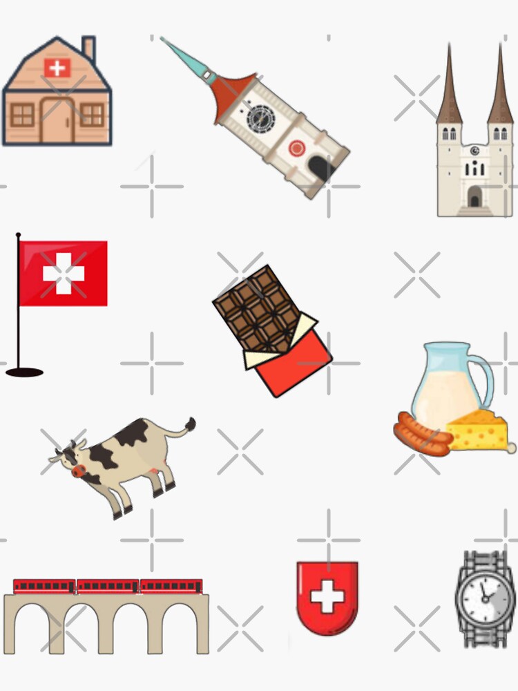 Swiss Culture - Switzerland Souvenir Combo Pack X10 zurish set