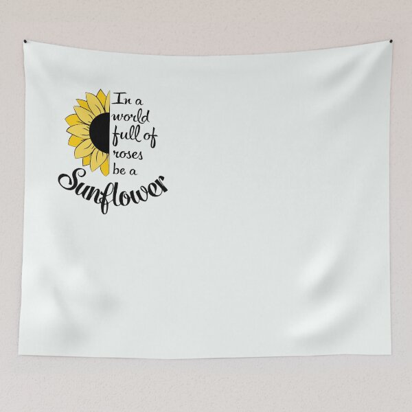 Item preview, In a world full of roses be a sunflower. Half sunflower Split flower designed and sold by LiluGross.