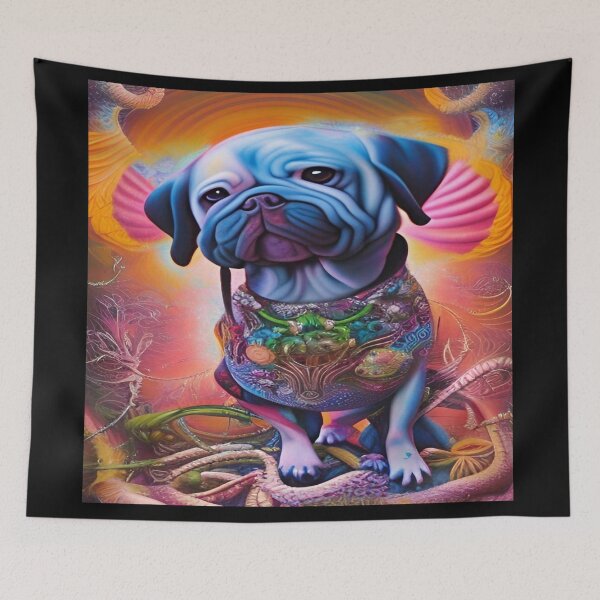 Item preview, Colorful Abstraction Pets Dog Puppy Love Spectacular Doglove designed and sold by ValleyDream.