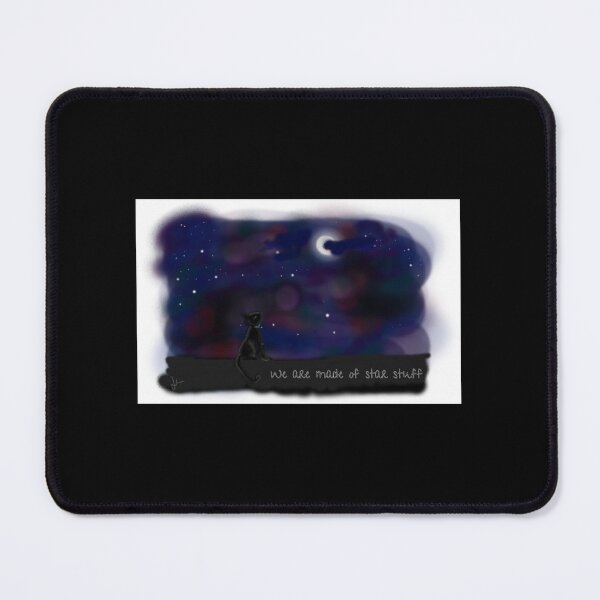 Item preview, We are made of star stuff - moon, stars, black cat designed and sold by AuntieLil32.