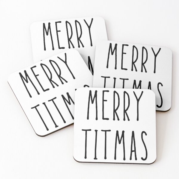Item preview, MERRY TITMAS | FUNNY FEMINIST CHRISTMAS QUOTE designed and sold by Festive Feminist.