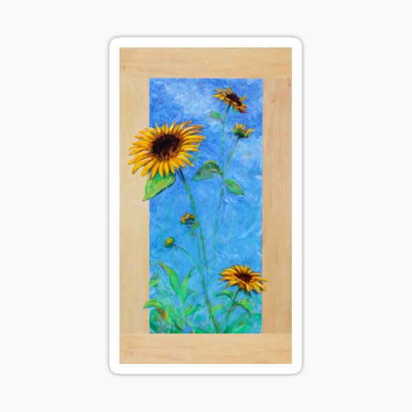 Yay Sunflowers! Sticker
