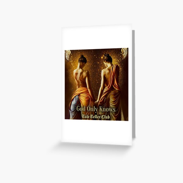 God Only Knows Tale Teller Club Record Cover Art by iServalan Renaissance CDM Track Greeting Card