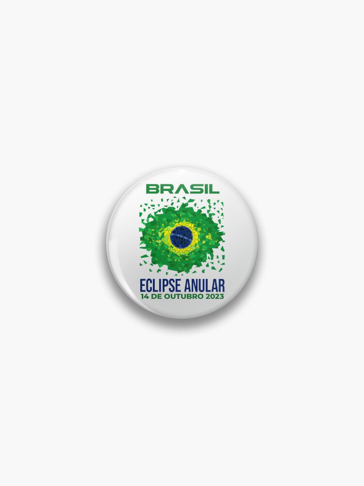 Thumbnail 1 of 3, Pin, Brazil Annular Eclipse 2023 designed and sold by Eclipse2024.