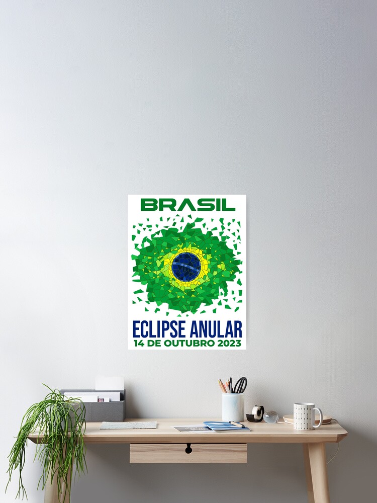 Thumbnail 1 of 3, Poster, Brazil Annular Eclipse 2023 designed and sold by Eclipse2024.