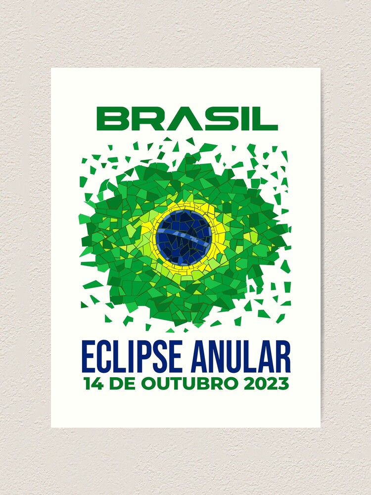 Thumbnail 1 of 3, Art Print, Brazil Annular Eclipse 2023 designed and sold by Eclipse2024.