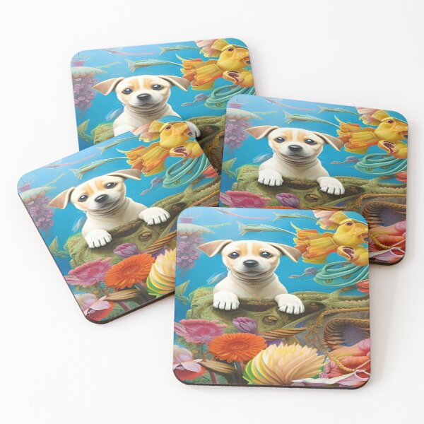 Item preview, Colorful Abstraction Pets Dog Puppy Love Spectacular Doglove designed and sold by ValleyDream.
