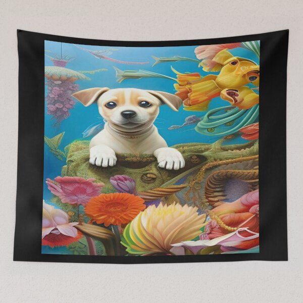 Item preview, Colorful Abstraction Pets Dog Puppy Love Spectacular Doglove designed and sold by ValleyDream.