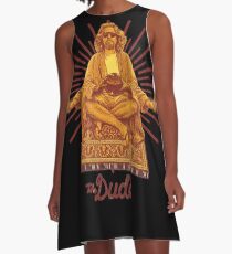 the big lebowski - You don't think your way to creative work. You work your way to creative thinking. A-Line Dress