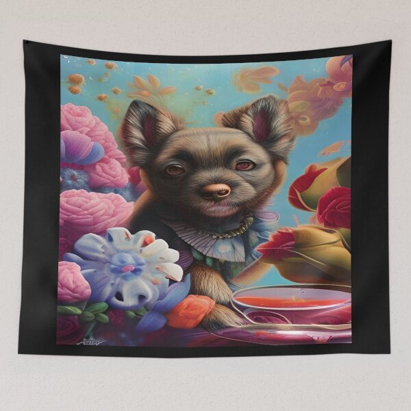 Item preview, Colorful Abstraction Pets Dog Puppy Love Spectacular Doglove designed and sold by ValleyDream.