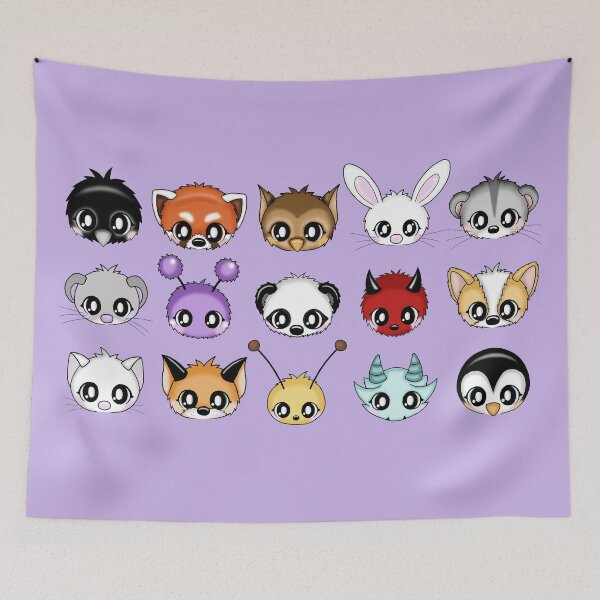 Item preview, cute Kawaii Animal-Heads designed and sold by Pezi-Creation.