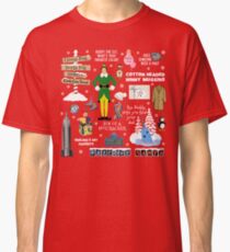 Buddy the Elf collage, Red background Classic T-Shirt