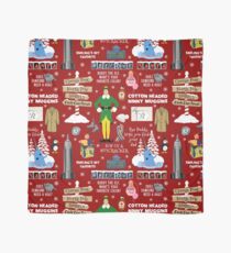 Buddy the Elf collage, Red background Scarf