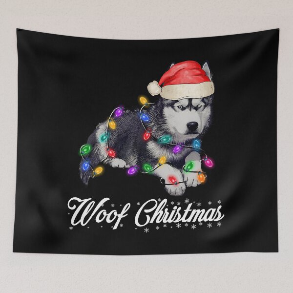 Item preview, Santa Siberian Husky Dog Christmas Lights designed and sold by Blok45.