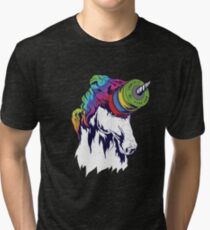 Camiseta de tejido mixto Platos de Unicornio y Competición