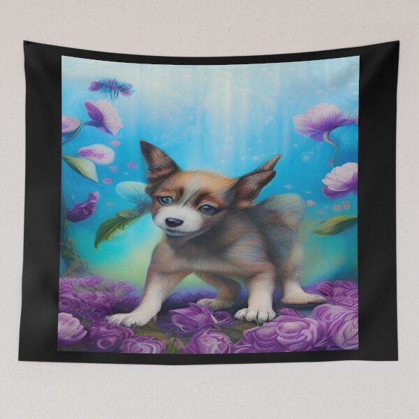 Item preview, Colorful Abstraction Pets Dog Puppy Love Spectacular Doglove designed and sold by ValleyDream.