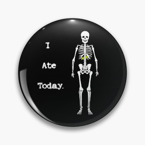 Item preview, Skeleton With Banana In Belly - "I Ate Today" designed and sold by mikeymadness.