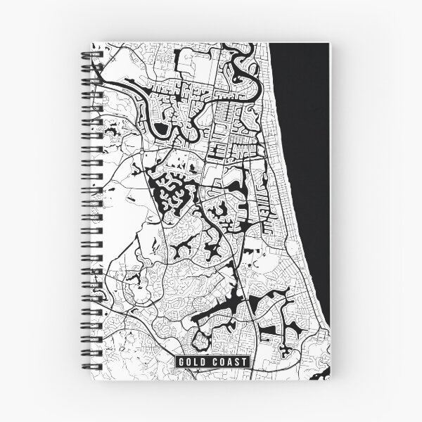 Item preview, Gold Coast, Australia Street Map designed and sold by InkistPrints.