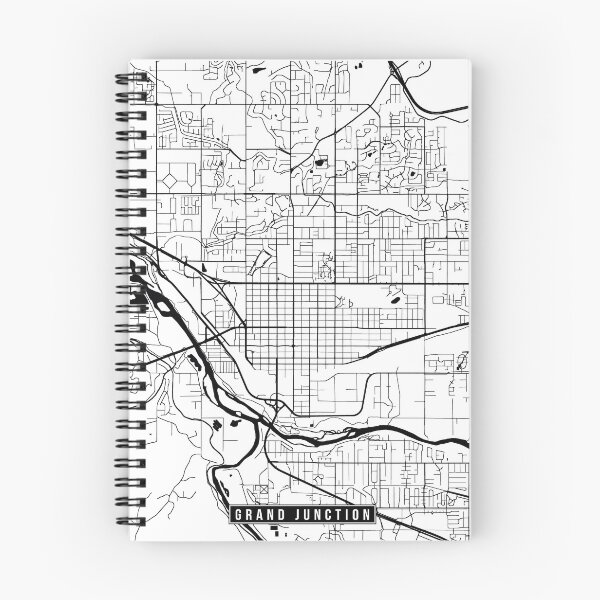 Item preview, Grand Junction, Colorado Street Map designed and sold by InkistPrints.