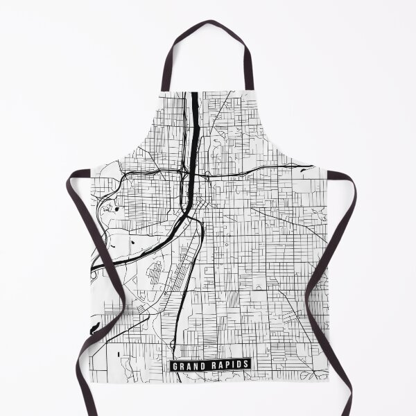 Item preview, Grand Rapids, Michigan Street Map designed and sold by InkistPrints.