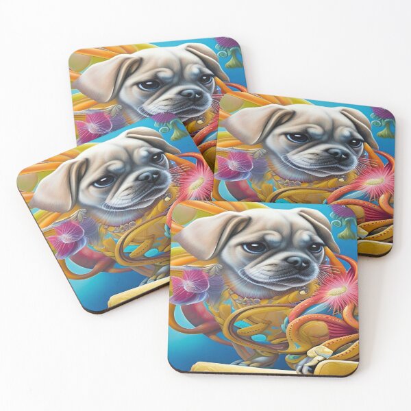 Item preview, Colorful Abstraction Pets Dog Puppy Love Spectacular Doglove designed and sold by ValleyDream.