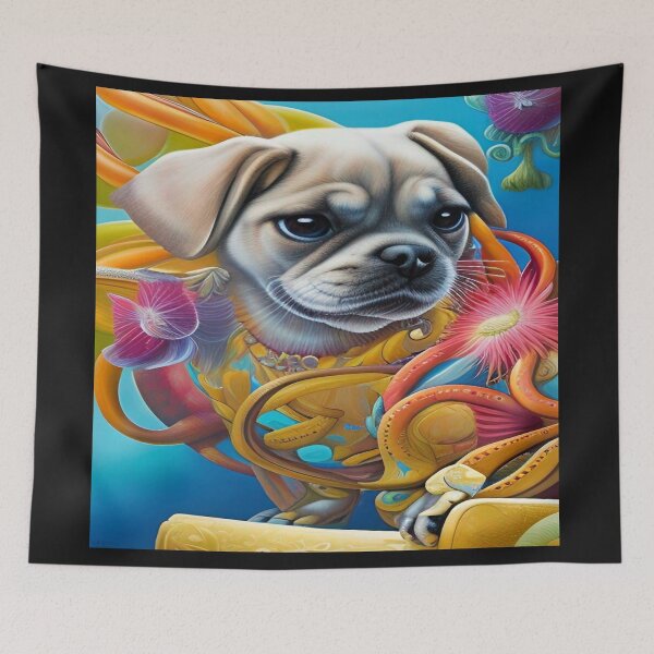 Item preview, Colorful Abstraction Pets Dog Puppy Love Spectacular Doglove designed and sold by ValleyDream.