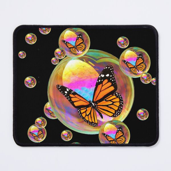 Item preview, SOAP BUBBLES MONARCHS BLACK PATTERN ABSTRACT ART designed and sold by sharlesart.
